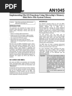 File IO Functions Using Microchip's Disk Drive File System