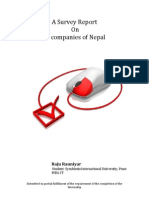 Survey Report On IT Companies of Nepal