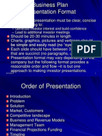Presentation Format for Investors Utd