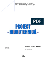 47768536 Proiect Hidrotehnica Alimentare Cu Apa