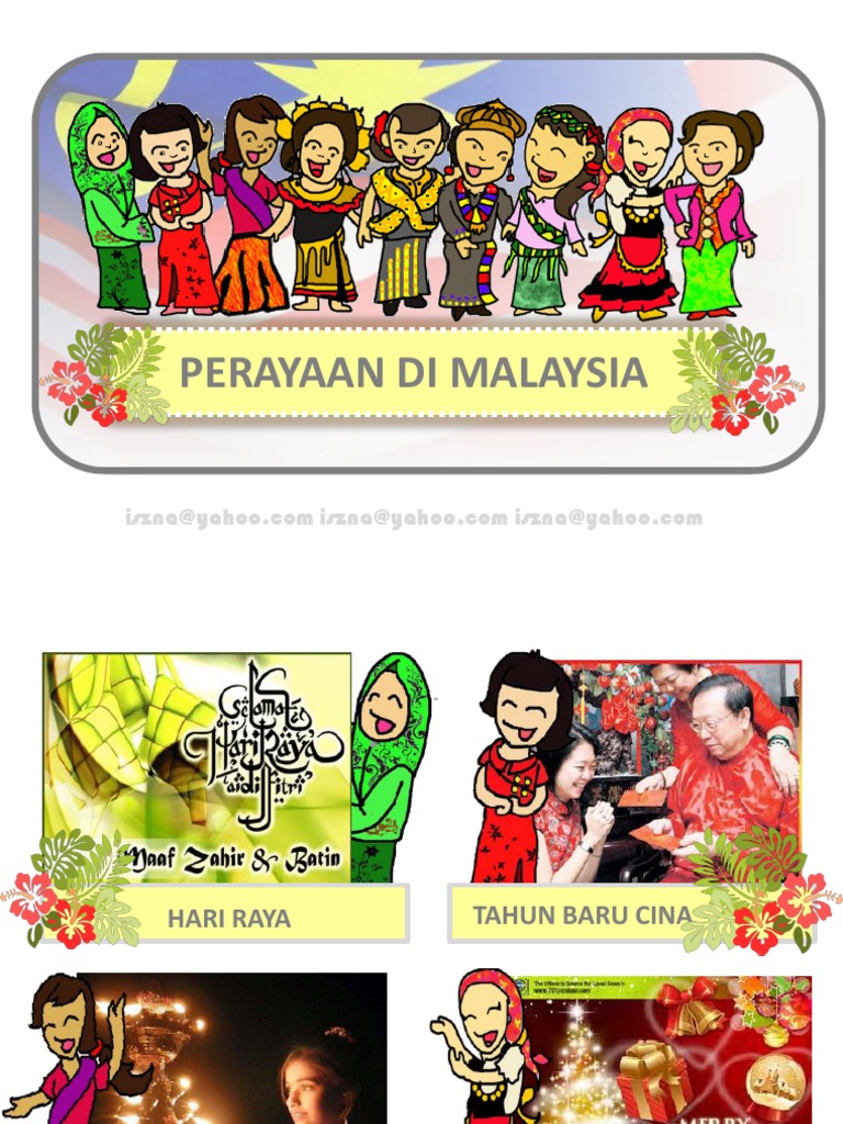 Perayaan Gambar Kartun Pelbagai Kaum Di Malaysia Tren Untuk Gambar ...