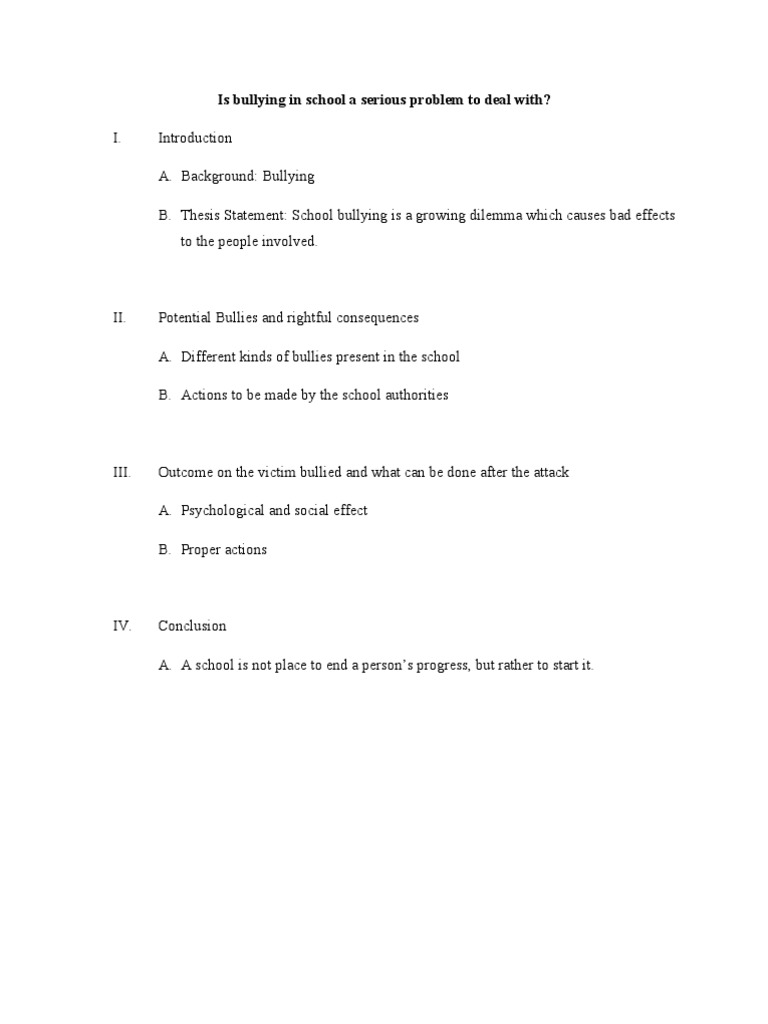 persuasive essay topics about bullying