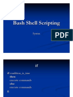 Bash Shell Scripting