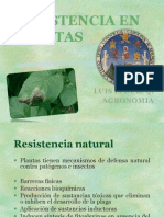 Resistencia de Las Plantas a Insectos Patogenos
