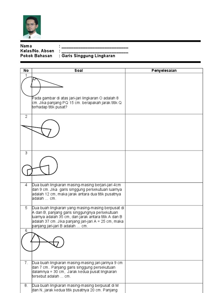 Soal Hots Lingkaran Kelas 8 Tahun Ajar