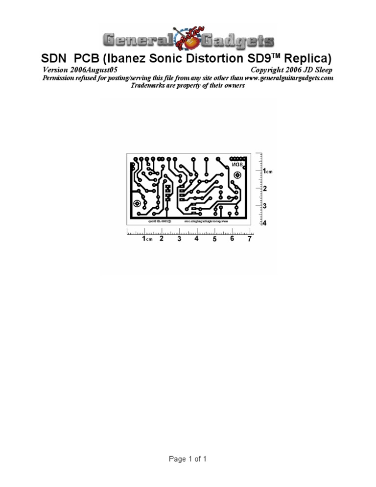Ibanez SD9 Sonic Distortion Replica Guide | PDF