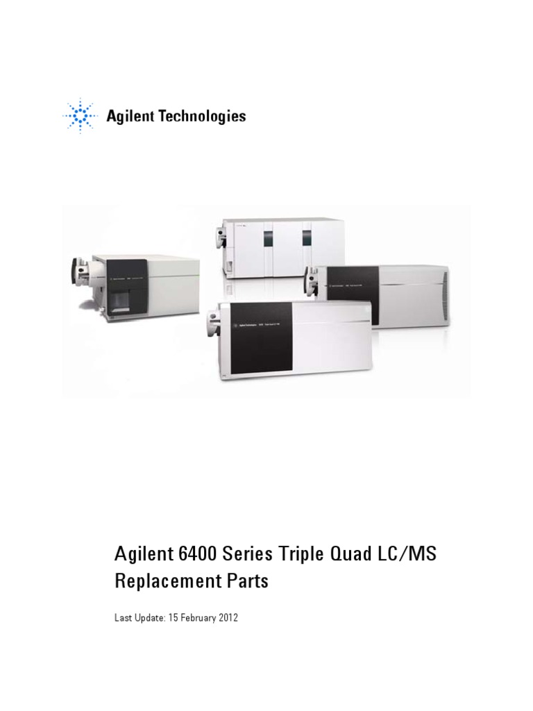 Agilent 6400 Series LC/MS Parts List | PDF | Liquid Chromatography–Mass ...