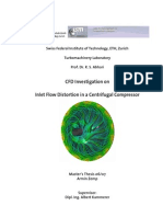 Inlet Flow Distortion in A Centrifugal Compressor