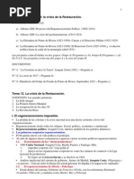 Esquema Tema 12 La Crisis de La Restauración