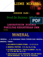 Metabolisme Mineral Prof - Dr.sujono, Mkes