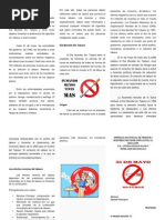 Triptico de Dia de No Fumar