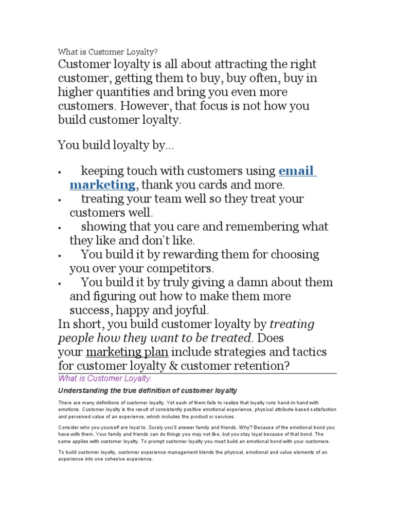 Assignment Customer Relationship Management Brand