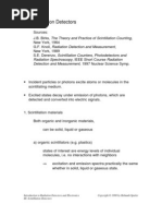 Scintillation Detectors