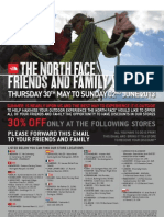 North Face 30% Friends and Family Discount
