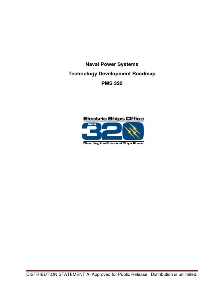 Naval Power Systems Technology Development Roadmap PMS 320 PDF