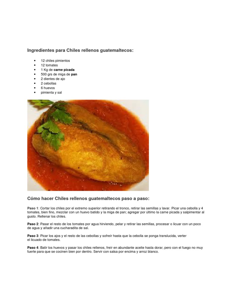 Chiles Rellenos Guatemaltecos Chiles Jalapeños Rellenos De Tamal