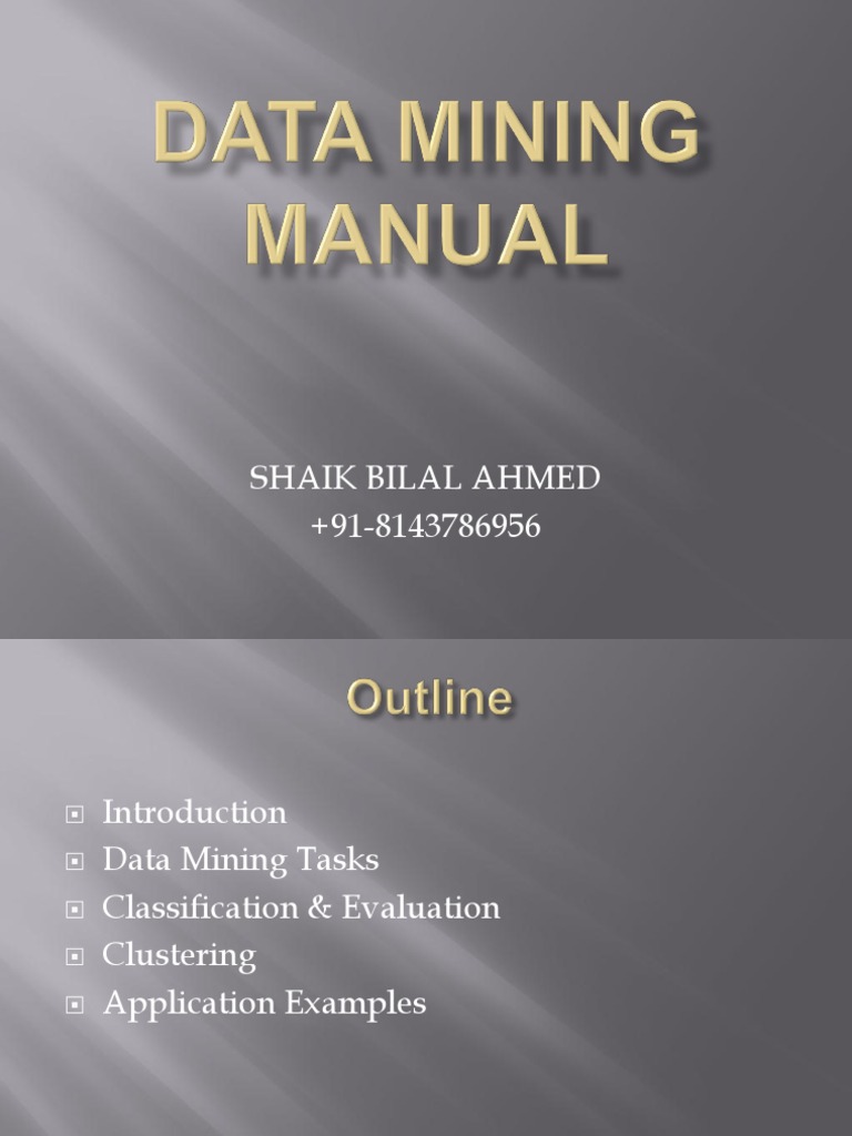 Bilal Ahmed Shaik Data Mining | PDF | Test Set | Cross Validation ...