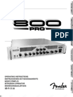 800 PRO Head Manual