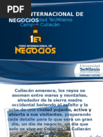 1er Foro Internacional de Negocios TecMilenio Campus Culiacan