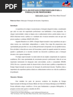 Importancia Do Estagio Supervisionado Para a Formacao de Professores