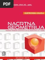 NACRTNA GEOMETRIJA - PEDESET REŠENIH ZADATAKA SA ELABORATIMA ZA VEŽBE - Isečak (Deo E-Knjige)