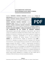 Acta Constitutiva Estatutaria Para Empresas de Propiedad Social Directa Comunal