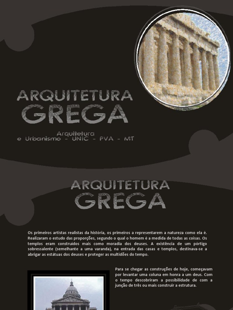 Arquitetura Grega | PDF | Projeto arquitetônico | Arquitetura