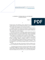 Edgar Carpio Marcos. La Primera Cátedra Peruana de Derecho Constitucional