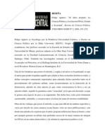 Reseña: "30 Años Después: La Ciencia Política y La Relación FFAA, Estado y Sociedad", Felipe Agüero