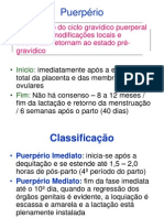 Puerpério: Modificações no Pós-Parto