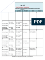 June 2013 Schedule