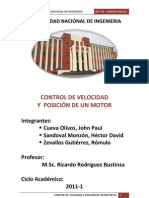 Control de Velocidad y Posición de Un Motor DC