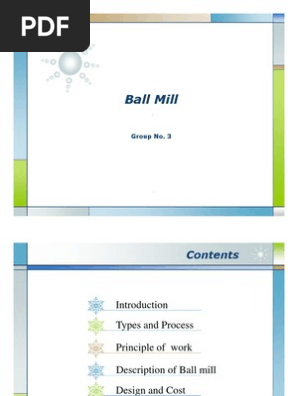Ball Mill Presentation Mill Grinding Business Process