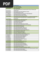 Calendario Internacional y Nacional