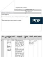 Planificación visuales 8° mayo