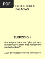 Ejercicios Sobre Falacias
