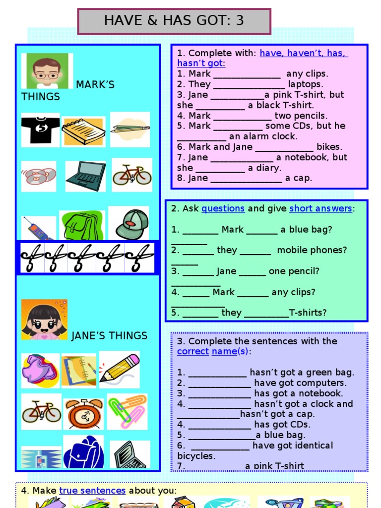 English Grammar: Have & Has Got | PDF