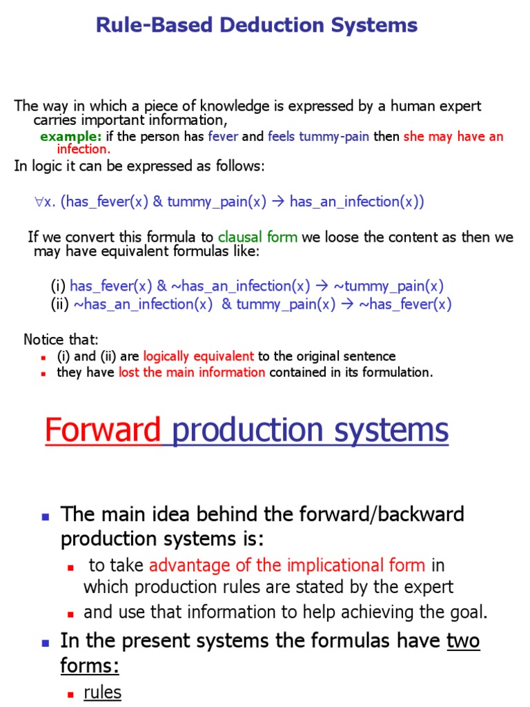 Rule-Based Deduction Systems Overview | PDF | Mathematics Of Computing ...