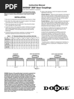 Dodge DGF Gear Couplings: Instruction Manual