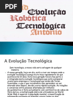 Evolução Tecnológica e Robótica Power Point
