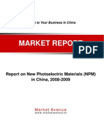 Report On New Photoelectric Materials (NPM)
