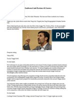 Pidato Ahmadinejad Di Konferensi Anti Rasisme Di Genewa