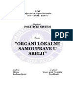 Organi Lokalne Samouprave - SEMINARSKI RAD