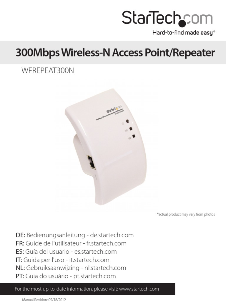 Repeater Manual PDF Wi Fi Wireless Access Point