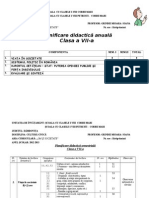 Planificare  calendaristica Cultura Civica Vii