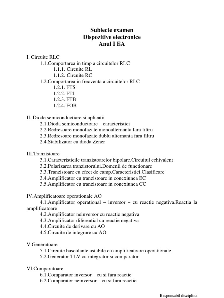 Subiecte Examen Dispozitive Electronice