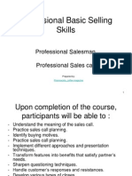 Professional Basic Selling Skills