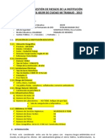 Plan de Gestión de Riesgos de La Institución