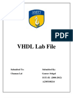 VHDL Lab File