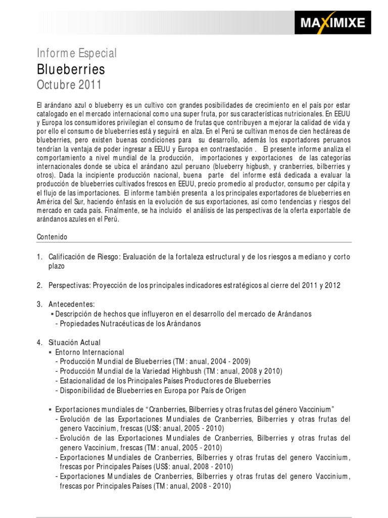 Blueberries | PDF